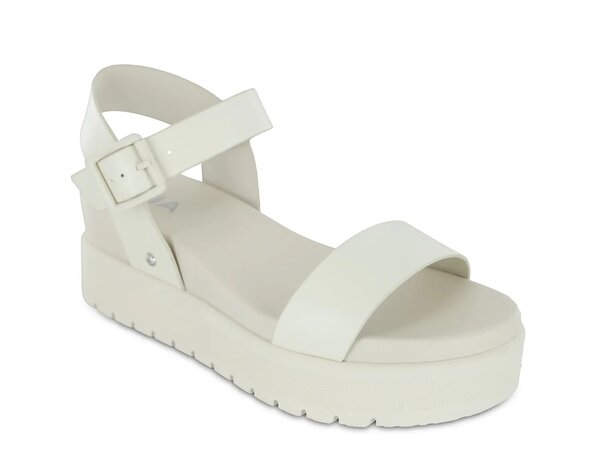 ミア レディース シューズ サンダル プラットフォーム Mia Kayci Platform Wedge Sandal Bone White ホワイト｜ReVida 店