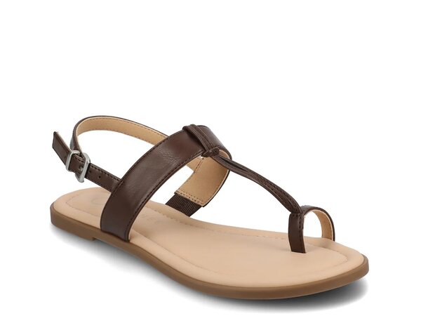 ジャーニー レディース シューズ サンダル Journee Gerra Sandal Dark Brown ブラウン｜ReVida 店