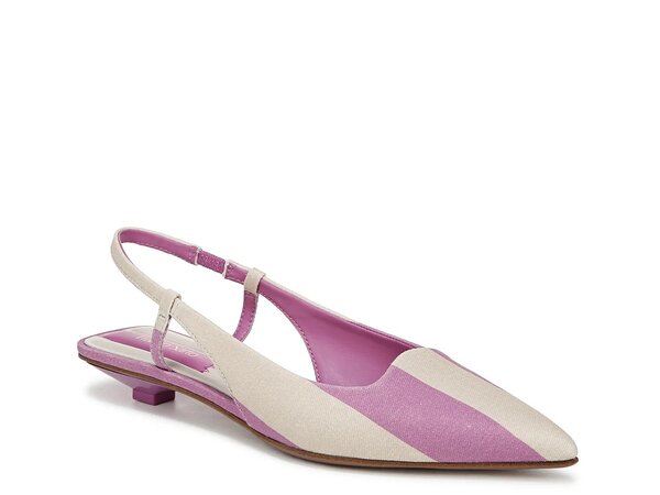 フランコサルト レディース シューズ パンプス Franco Sarto Palmira Flat Purple/White Stripe Fabric ホワイト