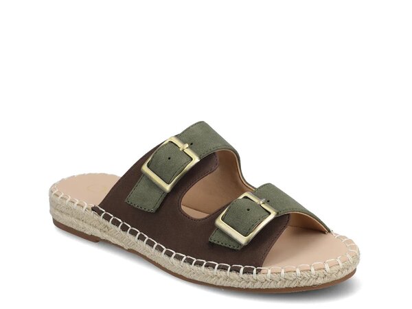 ジャーニー レディース シューズ サンダル Journee Tresah Espadrille Sandal Dark Green グリーン