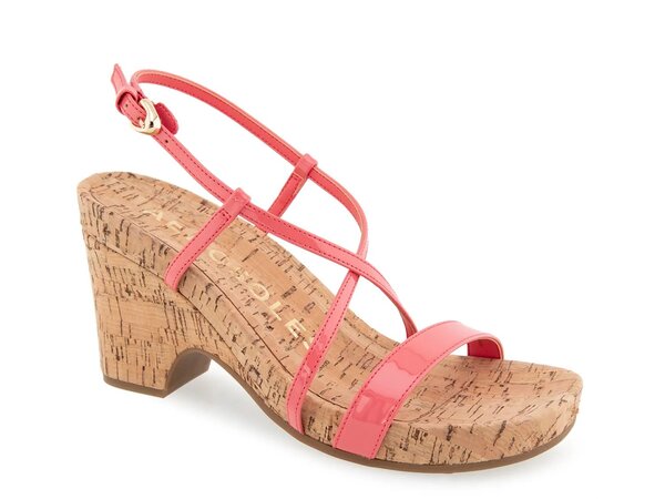 エアロソールズ レディース シューズ サンダル プラットフォーム Aerosoles Miles Platform Sandal Coral Patent コーラル