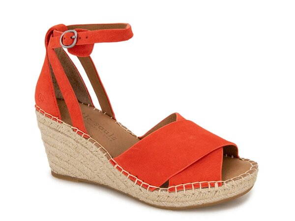 ケネスコール レディース シューズ サンダル Gentle Souls by Kenneth Cole Charli Wedge Sandal Bright Coral コーラル|ReVida 店