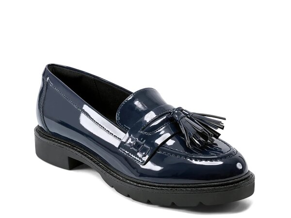 鍵を掛ける界面 レディース シューズ スリッポン・ローファー Rockport Kiara Loafer Navy 米国海軍 靴-ローファー