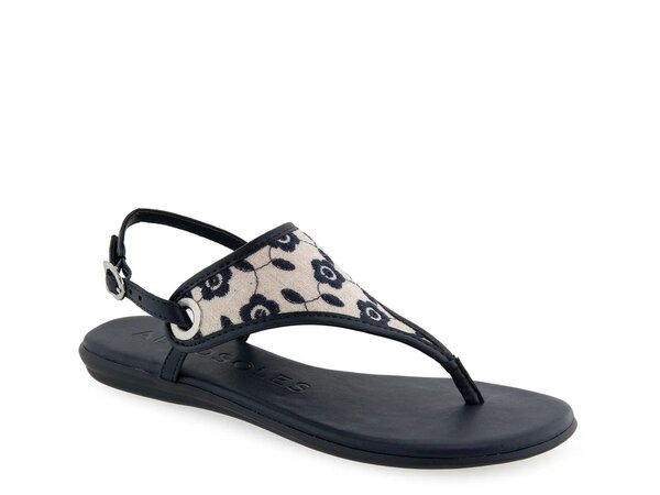 エアロソールズ レディース シューズ サンダル Aerosoles Conclusion Sandal Beige/Black Floral ブラック