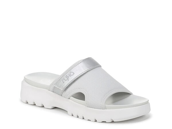 ライカ レディース シューズ サンダル Ryka Brilliant Sandal White/Silver Metallic ホワイト
