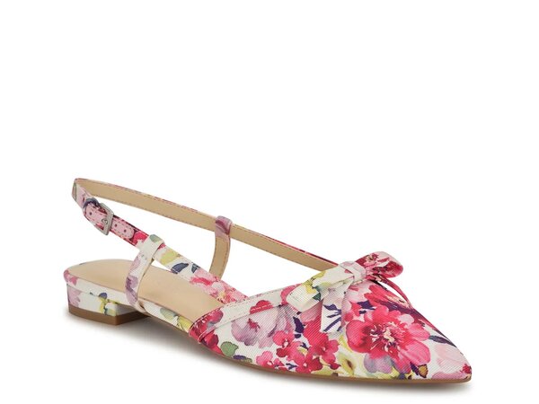 ナインウェスト レディース シューズ パンプス Nine West Lanela Flat Pink/Multicolor Floral Print ピンク｜ReVida 店 17,850円