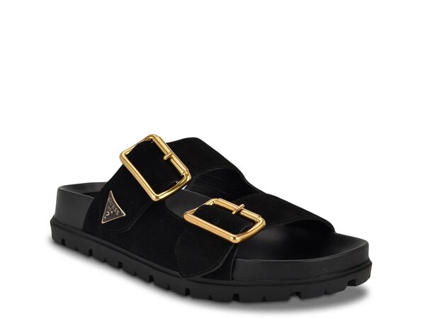ゲス レディース シューズ サンダル Guess Fasten Sandal Black ブラック