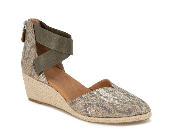 ケネスコール レディース シューズ サンダル Gentle Souls by Kenneth Cole Orya Wedge Sandal Brown/Multicolor Snake Print ブラウン|ReVida 店