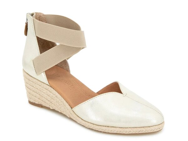 ケネスコール レディース シューズ サンダル Gentle Souls by Kenneth Cole Orya Wedge Sandal Platino|ReVida 店