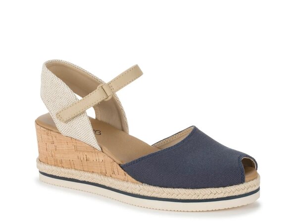 ベアトラップス レディース シューズ サンダル Baretraps Acadia Wedge Sandal Navy ネイビー 16,132円