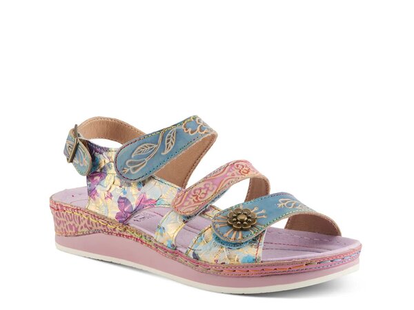 ラリティステ レディース シューズ サンダル プラットフォーム L'Artiste Sumacah Platform Sandal Purple/Blue/Yellow ブルー｜ReVida 店