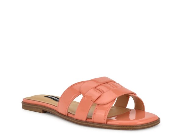 ナインウェスト レディース シューズ サンダル Nine West Glorie Sandal Orange Patent Synthetic オレンジ