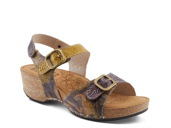 ラリティステ レディース シューズ サンダル L'Artiste Osuna Sandal Purple パープル｜ReVida 店