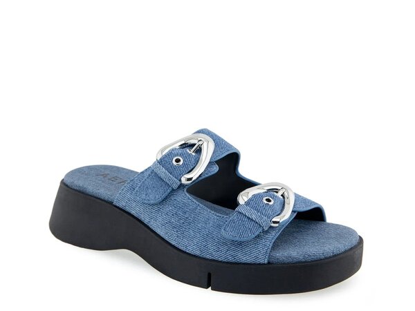 エアロソールズ レディース シューズ サンダル Aerosoles Faith Sandal Blue ブルー