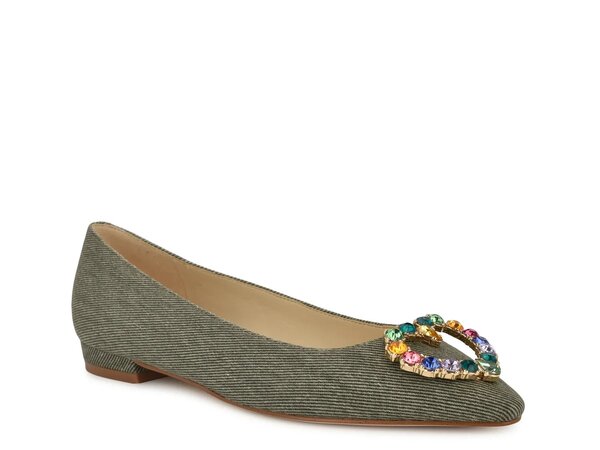 ナインウェスト レディース シューズ パンプス Nine West Hearts Flat Dark Green 緑であること