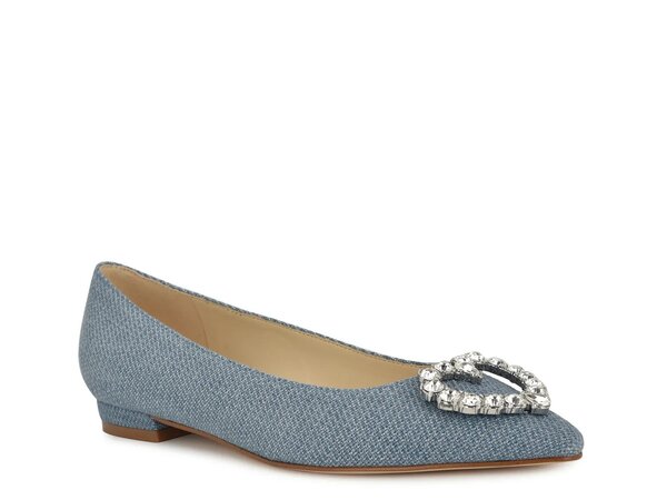 ナインウェスト レディース シューズ パンプス Nine West Hearts Flat Blue Denim ジーンズ