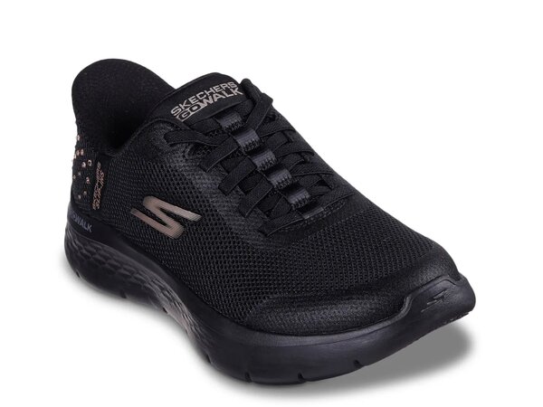 スケッチャーズ レディース シューズ スニーカー Skechers Hands Free Slip-ins GO WALK Flex Krysta Sneaker - Women's Black/Pink ブラック