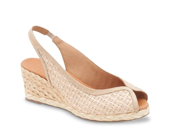 アンドレア アース レディース シューズ サンダル Andre Assous Audrey Wedge Sandal Beige/Platino ベージュ|ReVida 店