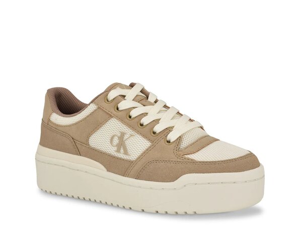 カルバンクライン レディース シューズ スニーカー プラットフォーム Calvin Klein Alondra Platform Sneaker Off White/Beige オフホワイト