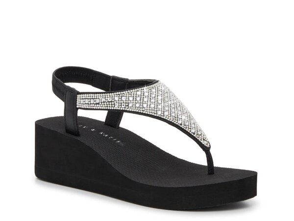 ケリー＆ケイティ レディース シューズ サンダル Kelly & Katie Talenti Wedge Sandal Black ブラック