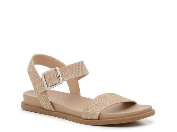 ケリー&ケイティ レディース シューズ サンダル Kelly & Katie Della Sandal Beige Glitter ベージュ|ReVida 店