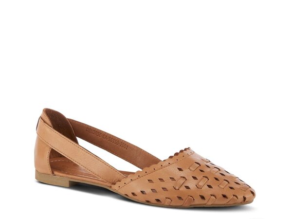 スプリングステップ レディース シューズ パンプス Spring Step Eslora Flat Camel Tan タン｜ReVida 店