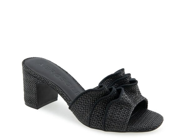 エアロソールズ レディース シューズ サンダル Aerosoles Gabrielle Sandal Black Raffia ブラック 24,708円