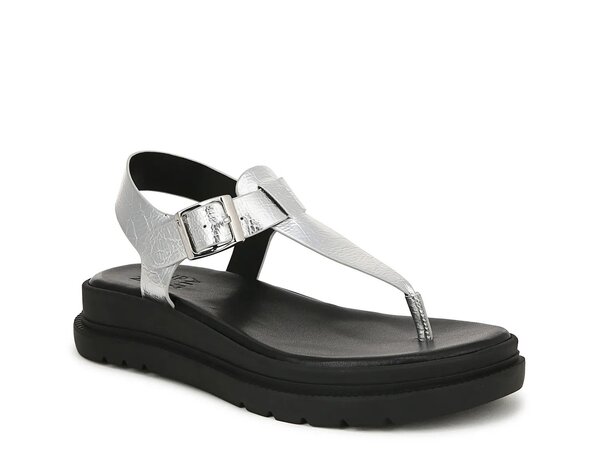 ナチュライザー レディース シューズ サンダル Naturalizer Alyssa Wedge Sandal Silver Metallic シルバー
