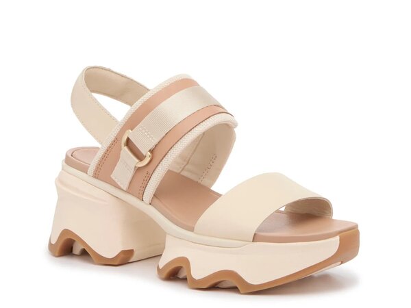 ソレル レディース シューズ サンダル プラットフォーム SOREL Kinetic Impact Platform Sandal Cream/Tan クリーム