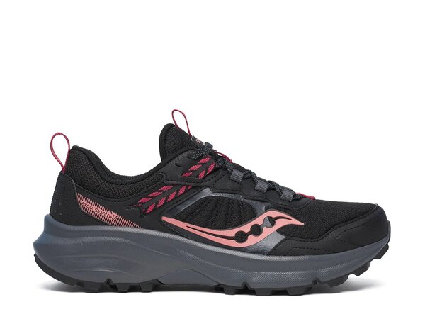 サッカニー レディース シューズ スニーカー Saucony Excursion TR17 Trail Running Shoe - Women ’ s Black/Red 黒いこと