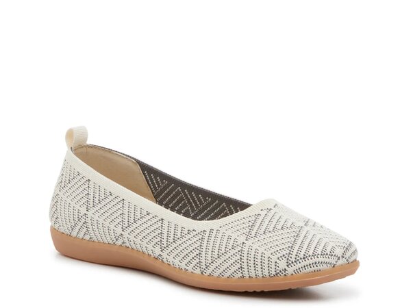 シーエルバイランドリー レディース シューズ パンプス CL by Laundry Begin Again Flat Ivory/Grey Geometric Print アイボリー