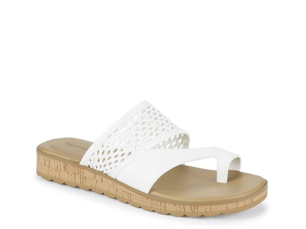 ベアトラップス レディース シューズ サンダル Baretraps Gibby Wedge Sandal White ホワイト
