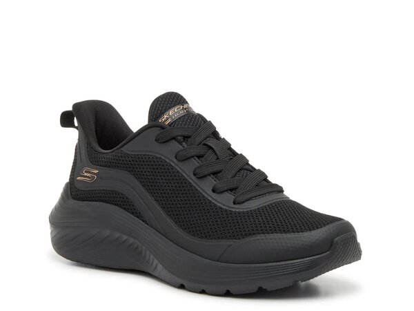 スケッチャーズ レディース シューズ スニーカー Skechers BOBs Sport Squad Waves Sneaker - Women's Black ブラック｜ReVida 店