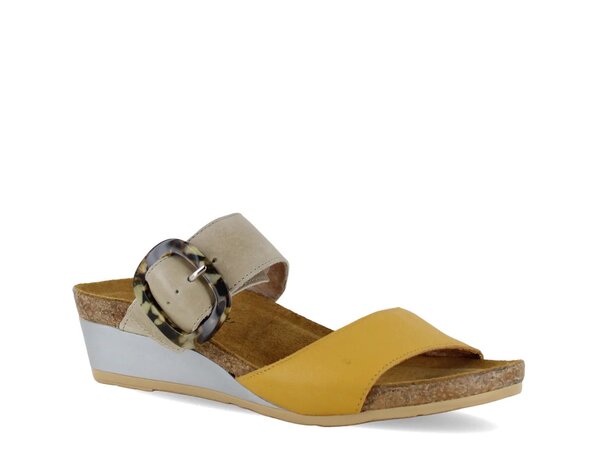 【送料無料】 ナオト レディース サンダル シューズ Kingdom Wedge Sandal Marigold Leather画像