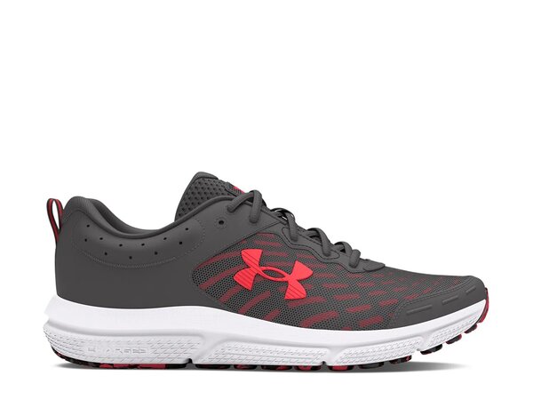 アンダーアーマー メンズ シューズ スニーカー Under Armour Charged Assert 10 Running Shoe - Men's Grey/Red グレー｜ReVida 店 14,560円