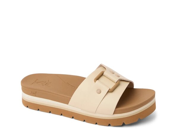 リーフ レディース シューズ サンダル Reef Banded Horizon Buckle Slide Sandal - Women's Taupe トープ｜ReVida 店