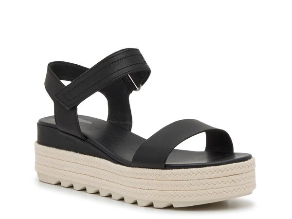 ソレル レディース シューズ サンダル SOREL Cameron Espadrille Wedge Sandal Black ブラック