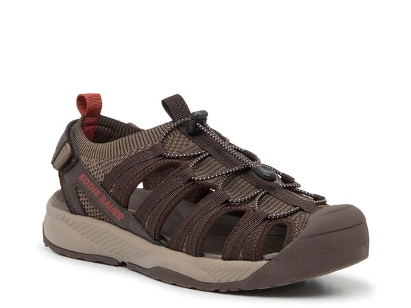 エディー バウアー メンズ シューズ サンダル Eddie Bauer Yesler Fisherman Sandal Dark Brown/Burgundy バーガンディ