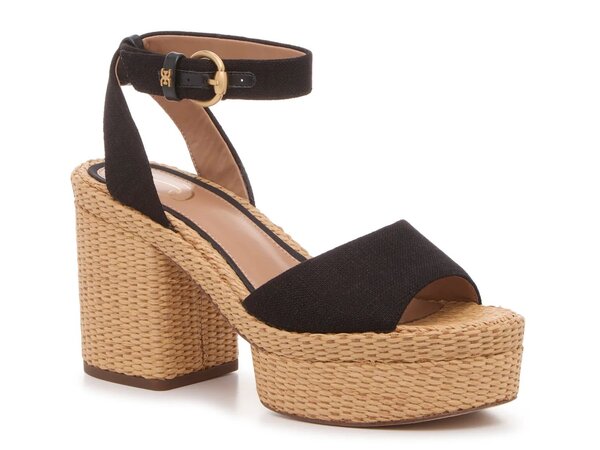 サムエデルマン レディース シューズ サンダル プラットフォーム Sam Edelman P&H Immie Platform Sandal Black Textile ブラック