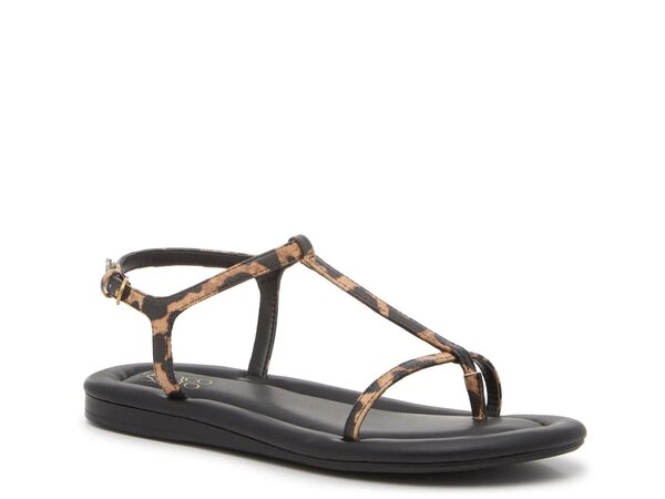 フランコサルト レディース シューズ サンダル Franco Sarto Joela Sandal Black/Brown Leopard Print ブラック