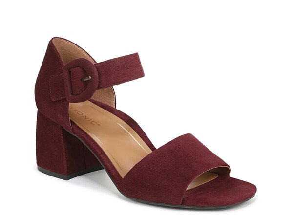 バイオニック レディース シューズ サンダル Vionic Chardonnay Sandal Cherry Red Suede レッド