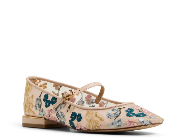 テッドベーカー レディース シューズ パンプス Ted Baker Daria Jane Flat Light Pink/Multicolor Floral Print サクラ色