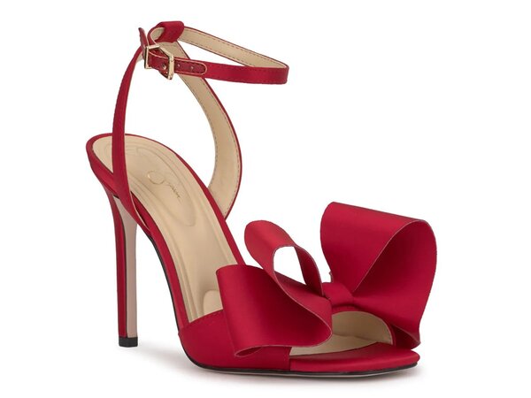 ジェシカシンプソン レディース シューズ サンダル Jessica Simpson Olivine Sandal Red Satin レッド｜ReVida 店 21,754円