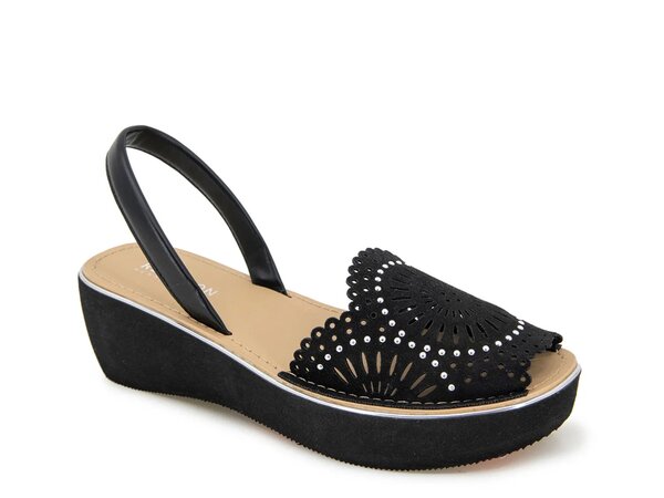 ケネスコール レディース シューズ サンダル Reaction Kenneth Cole Fine Glass Wedge Sandal Black ブラック