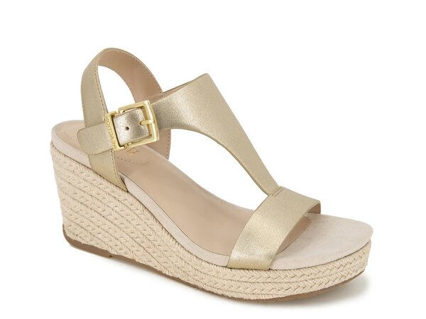 ケネスコール レディース シューズ サンダル Reaction Kenneth Cole Card Wedge Sandal Gold ゴールド｜ReVida 店