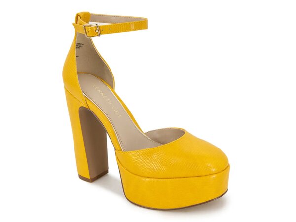 ケネスコール レディース シューズ パンプス プラットフォーム Kenneth Cole New York Tatum Platform Pump Marigold Yellow イエロー