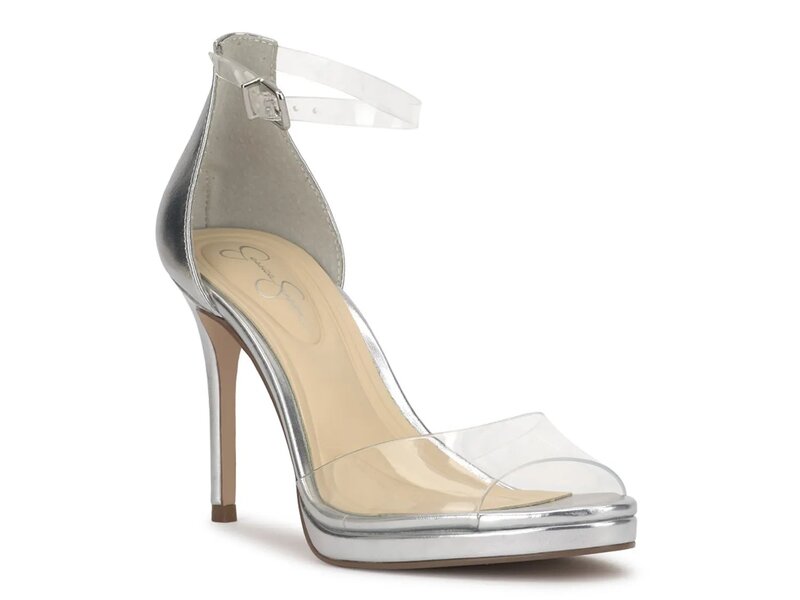 ジェシカシンプソン レディース シューズ パンプス Jessica Simpson Daisile Pump Clear/Silver Metallic シルバー