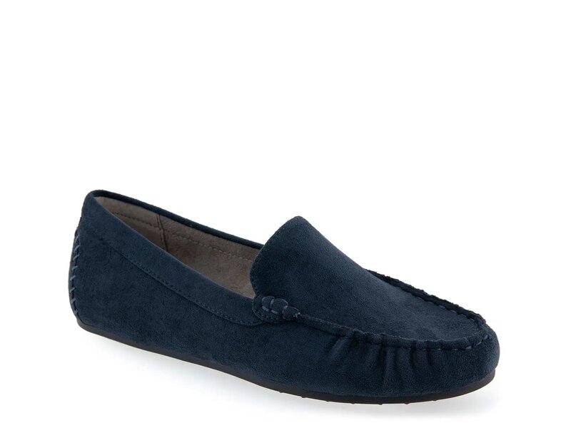 【送料無料】 エアロソールズ レディース スリッポン・ローファー シューズ Over-Drive Loafer Navy画像