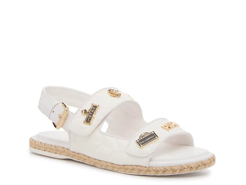カール ラガーフェルド レディース シューズ サンダル Karl Lagerfeld Paris Charlay Rue Sandal White ホワイト｜ReVida 店