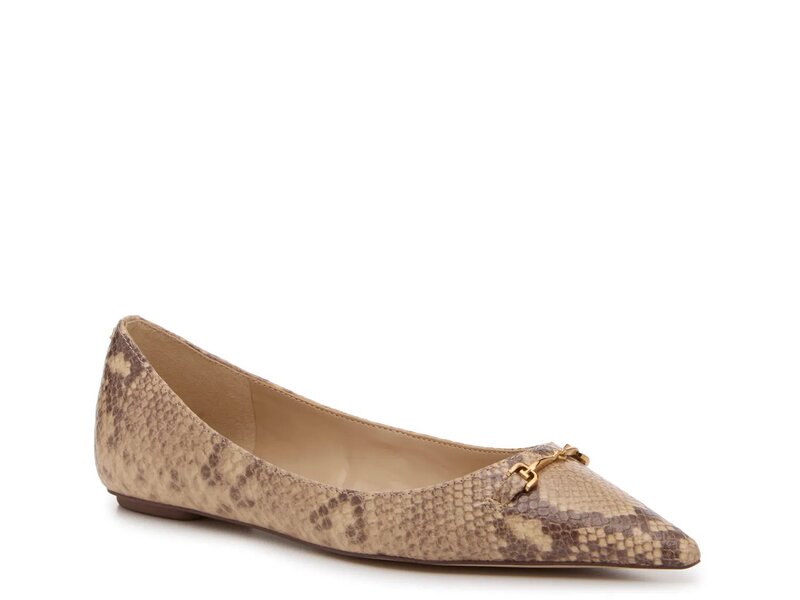 サムエデルマン レディース シューズ パンプス Sam Edelman Nori Flat Beige/Taupe Snake Print ベージュ